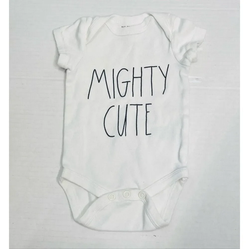 Rae Dunn  Mighty Cute Bodysuit   Size 0-3 Months